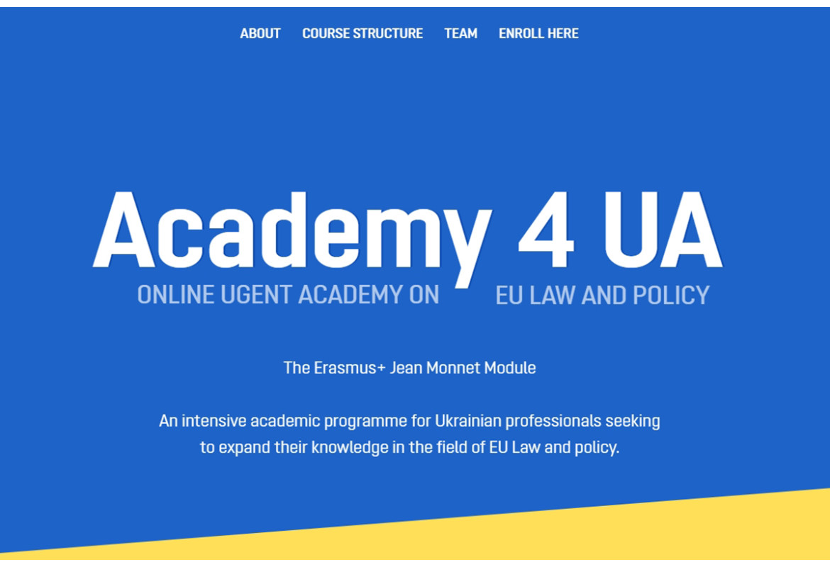 Відкрито набір на академічну онлайн програму для дослідників та дослідниць у сфері права та політики ЄС «Academy4UA»